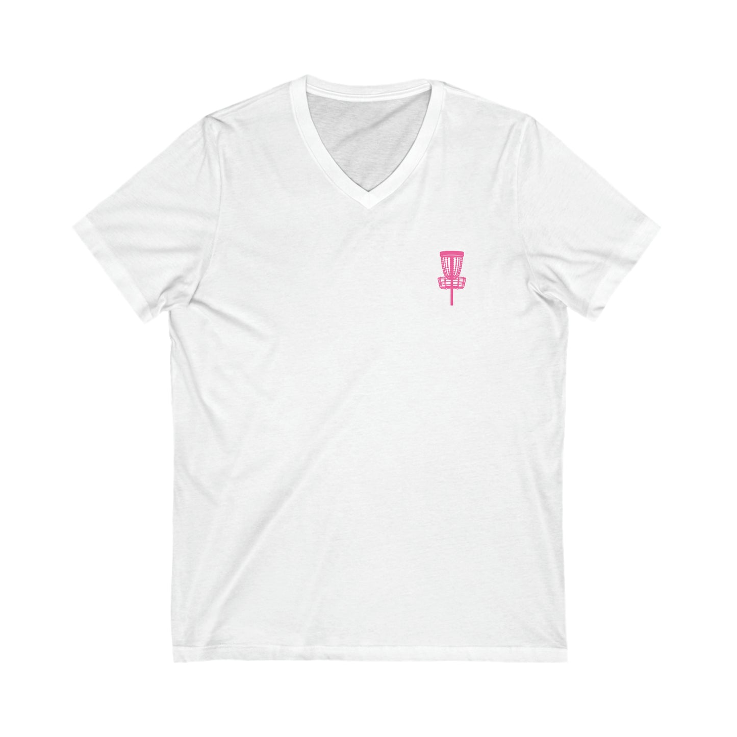 Women's Disc Golf 'I Know I Throw Like a Girl, Try and Keep Up' Pun Tee - Short Sleeve V-Neck Jersey