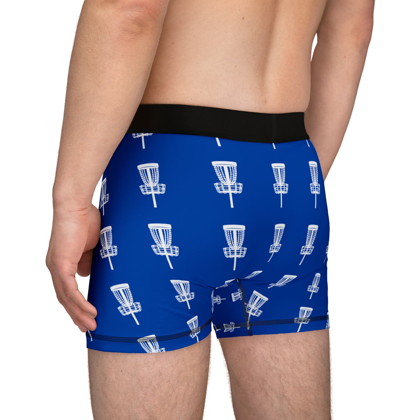 Back of disc golf men’s boxers