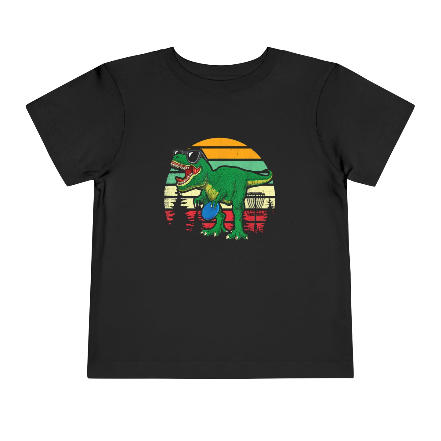 Toddler Short Sleeve dinosaur disc golf Tee