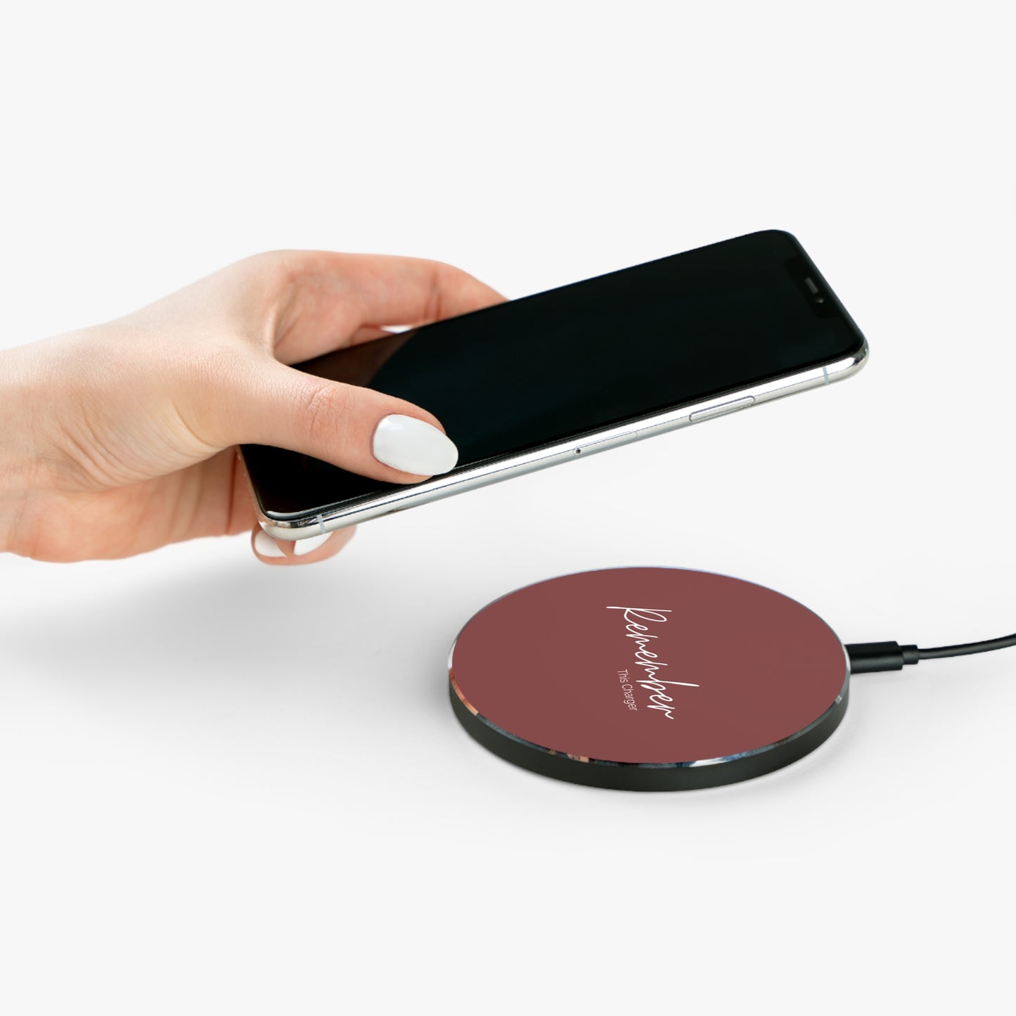 Remember this Wireless Charger- Maroon