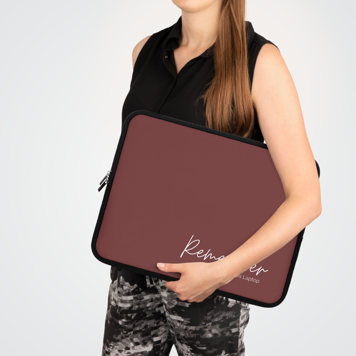 Remember this Laptop Sleeve- Maroon