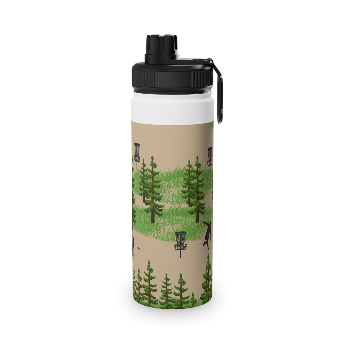 Woods Themed Disc golf Stainless Steel Water Bottle, Sports Lid