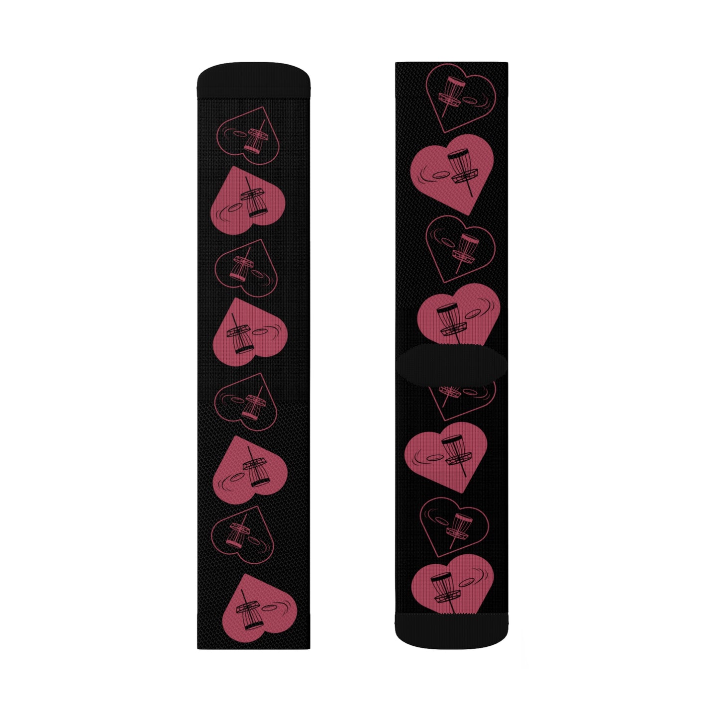 Disc golf heart socks