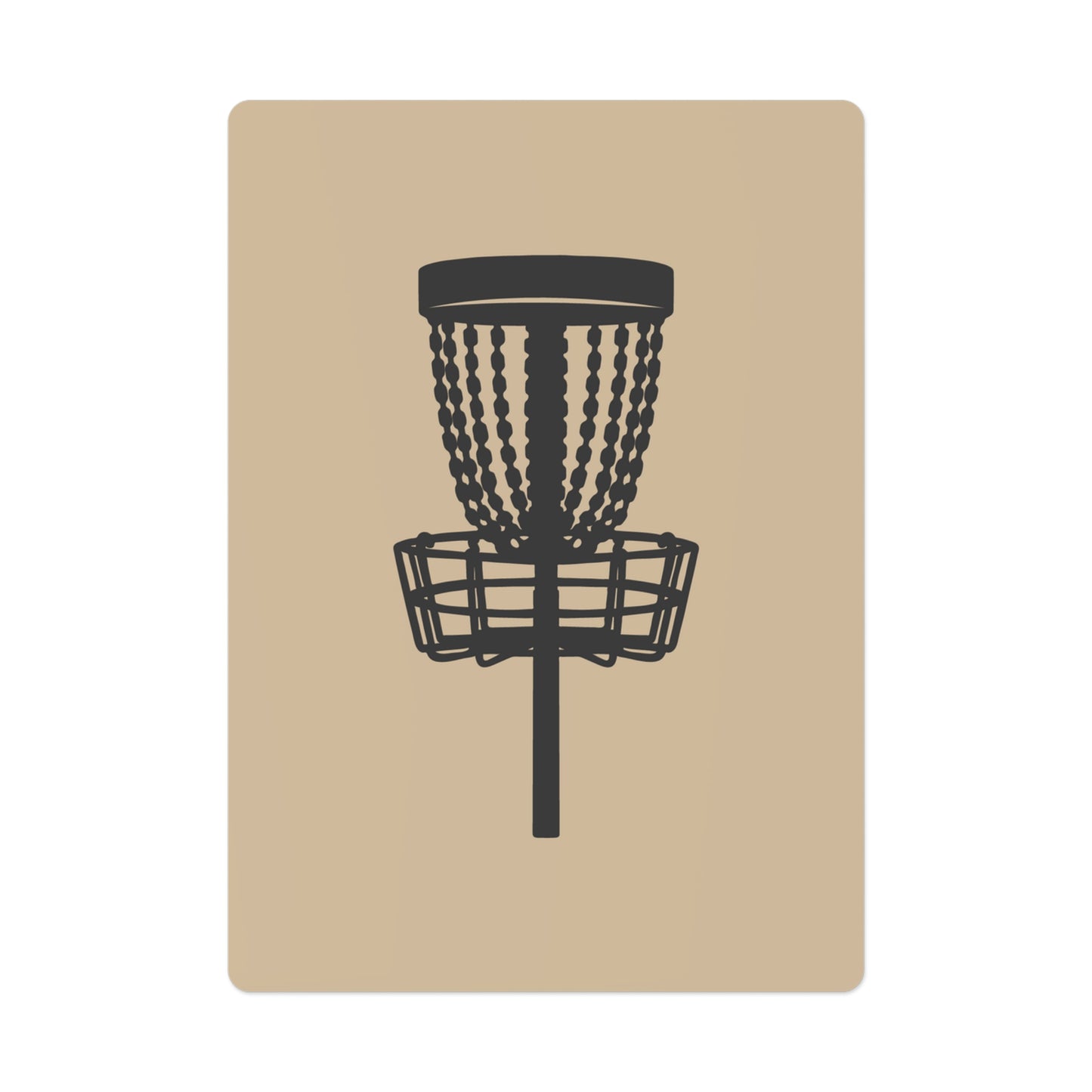 Disc golf playing cards