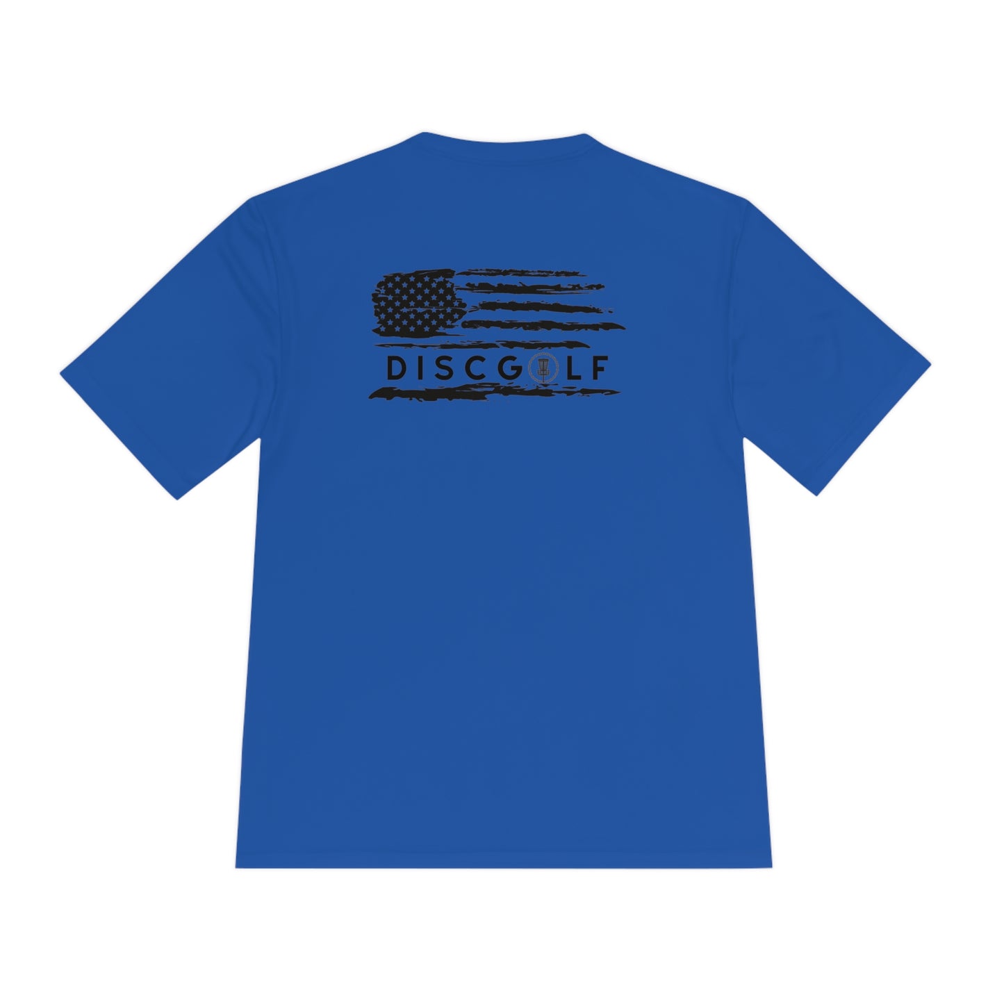 Disc golf American Flag Design on Back Tshirt