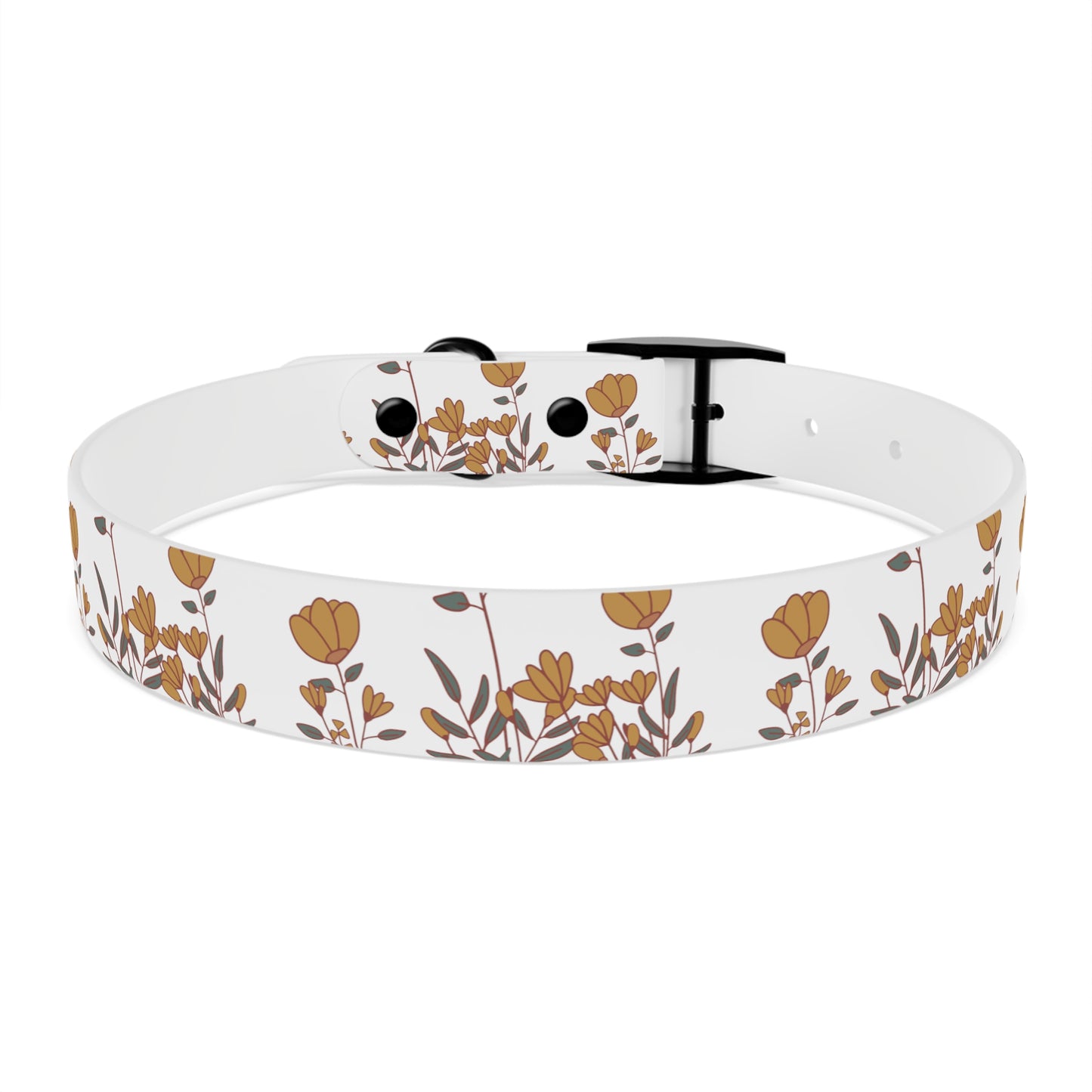 Boho Tulip flower Dog Collar