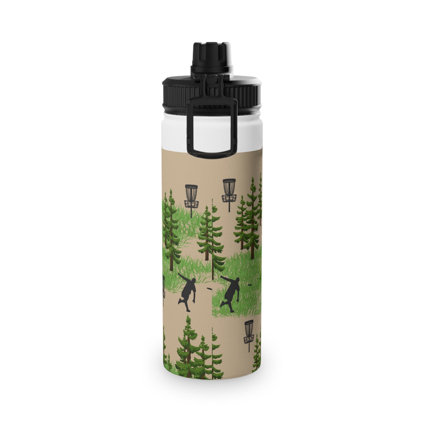 Woods Themed Disc golf Stainless Steel Water Bottle, Sports Lid