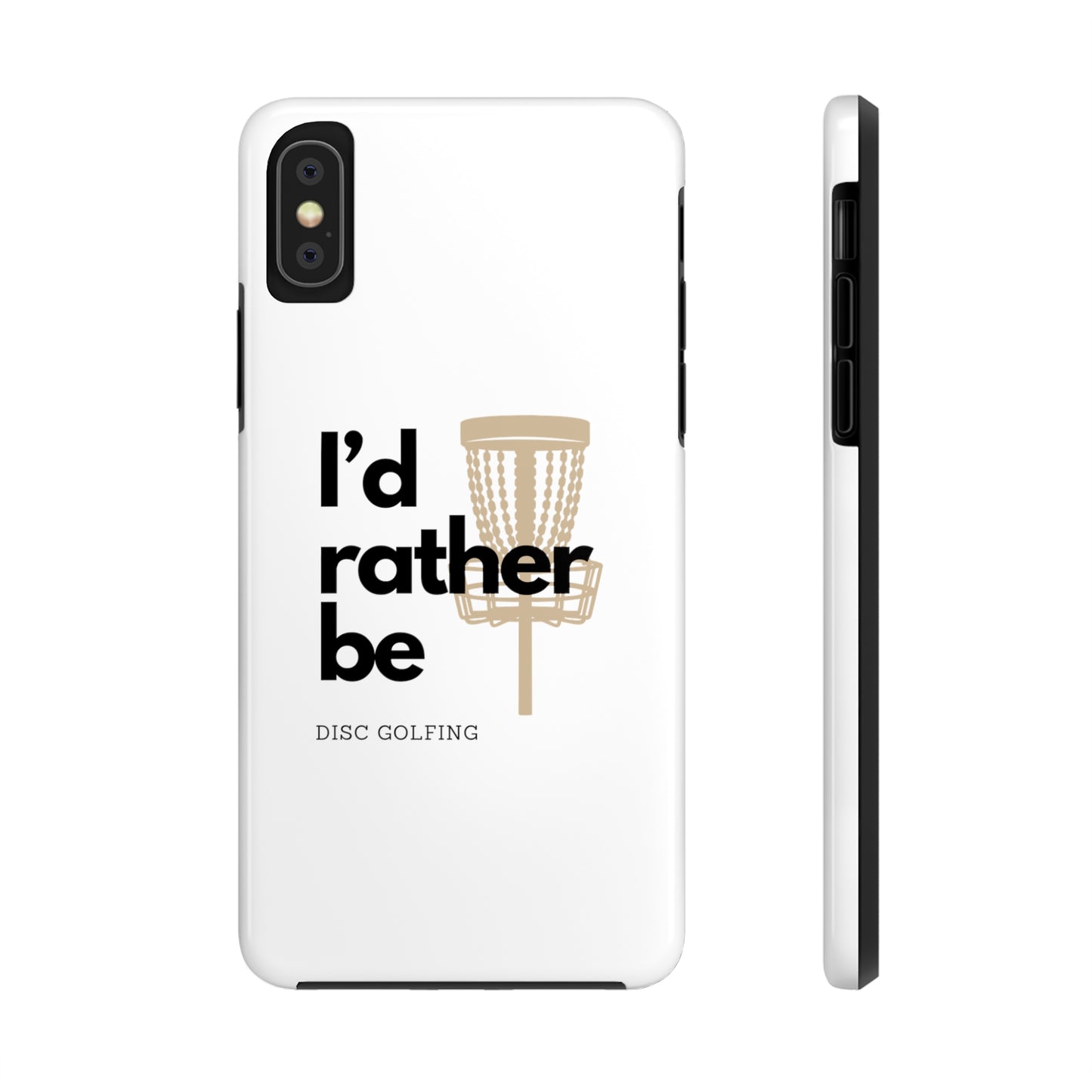 I’d rather be disc golfing iPhone case 