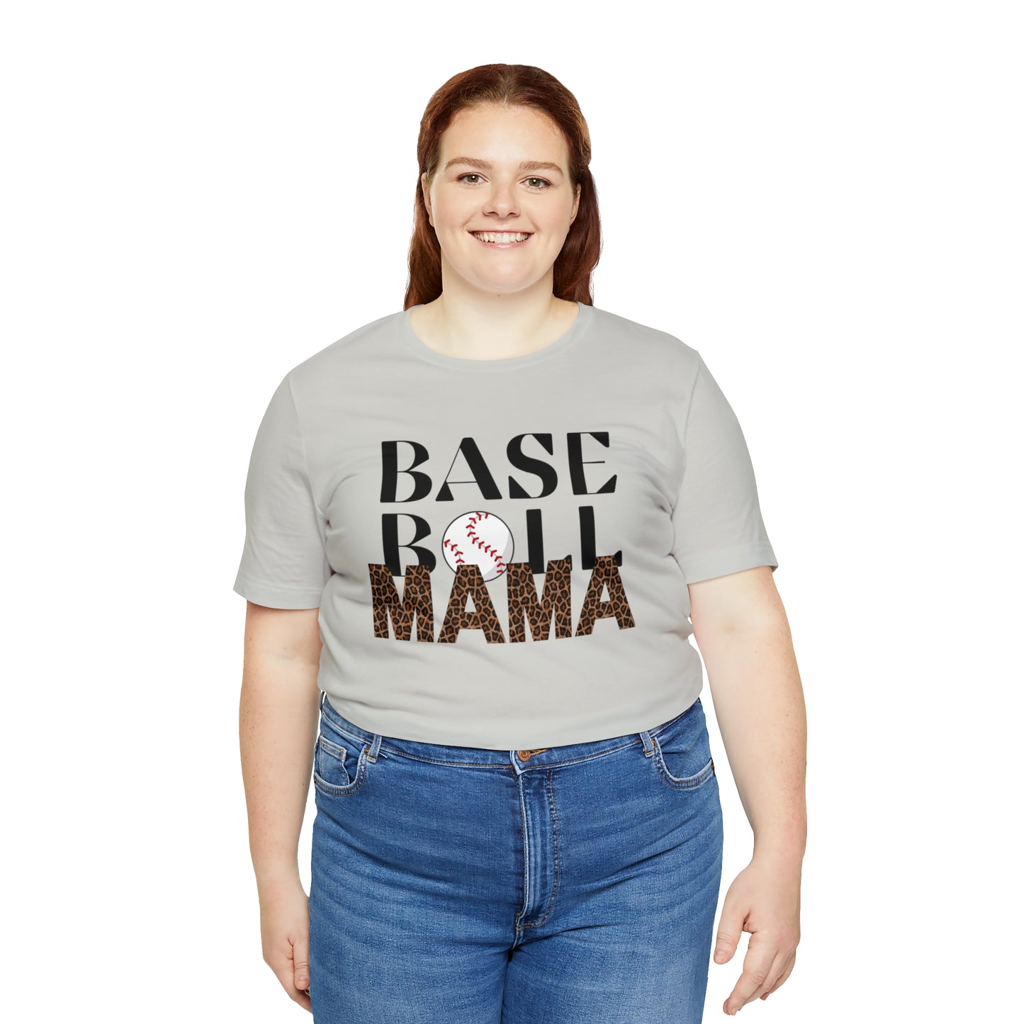 Baseball leopard print MaMa Short Sleeve Shirt