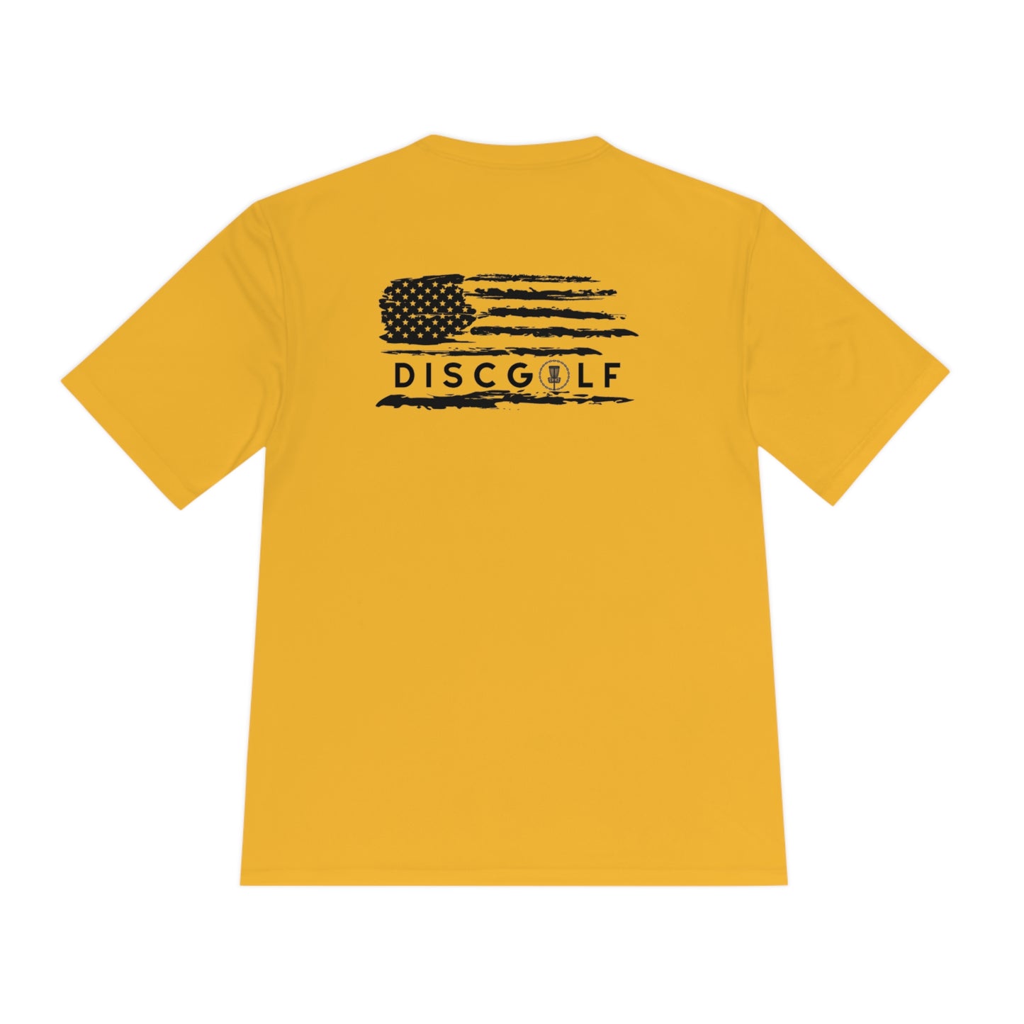Disc golf American Flag Design on Back Tshirt