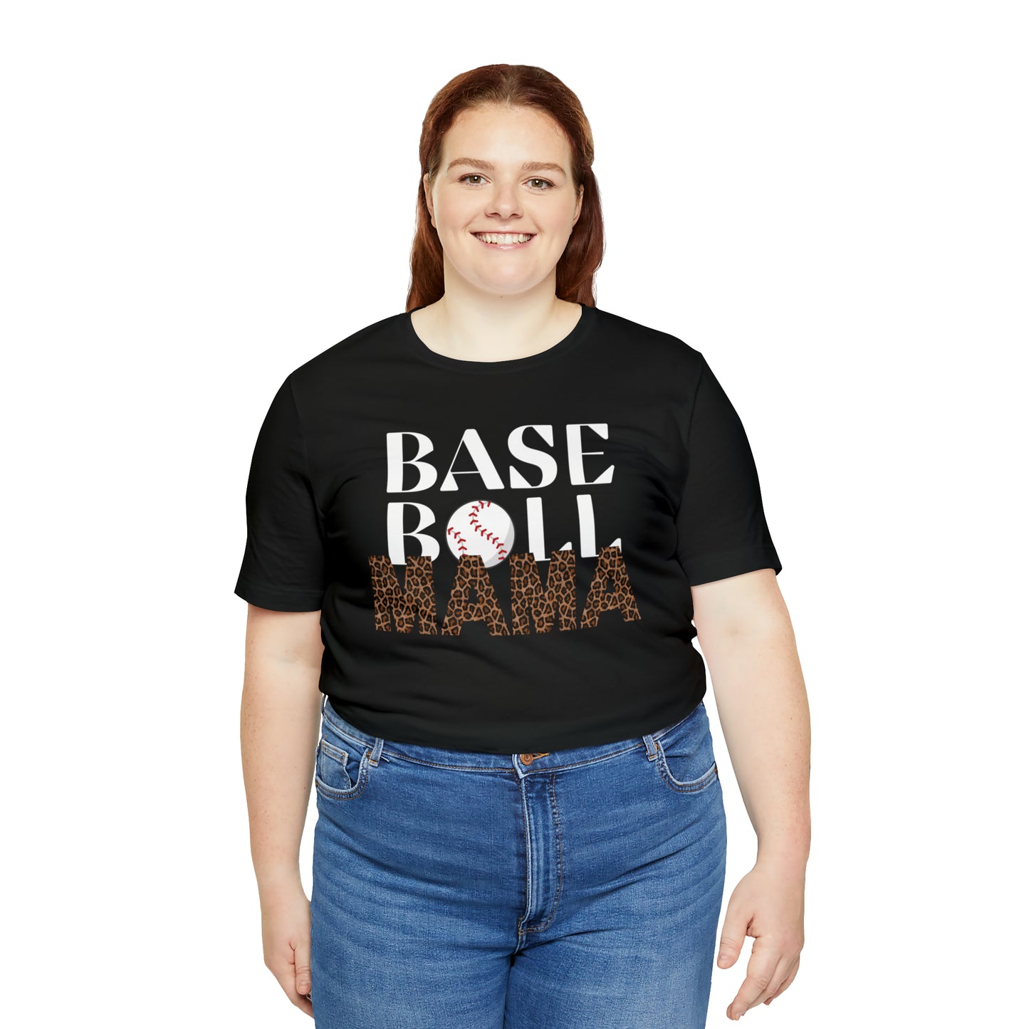 Baseball leopard print MaMa Short Sleeve Shirt