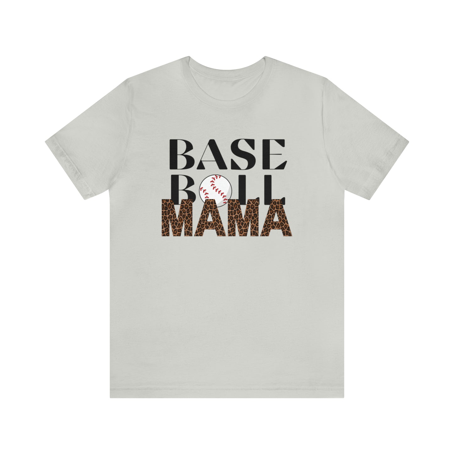 Baseball leopard print MaMa Short Sleeve Shirt