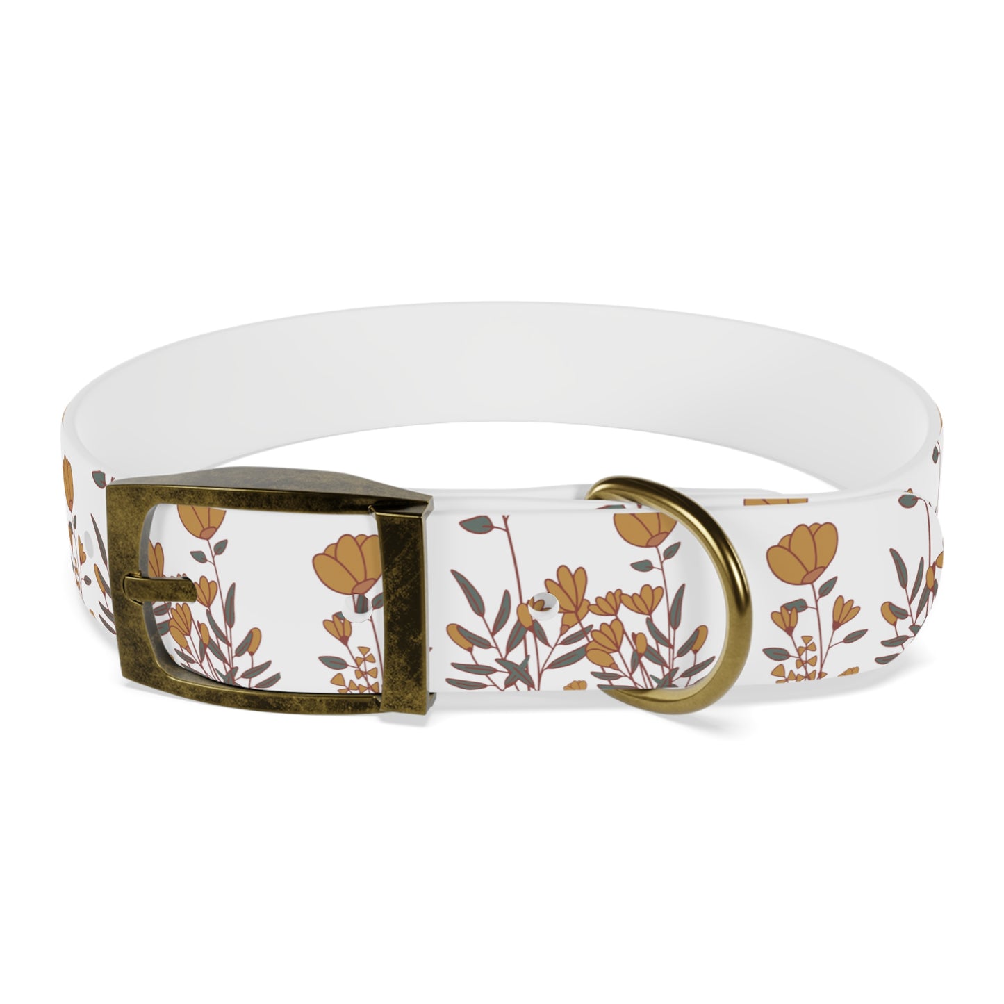 Boho Tulip flower Dog Collar