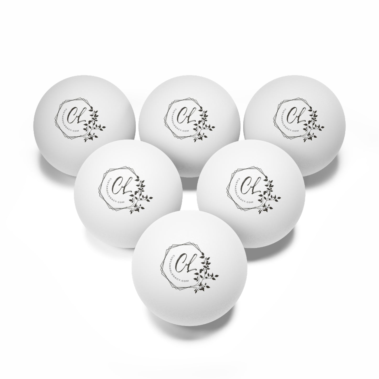 Custards Legacy Ping Pong Balls, 6 pcs