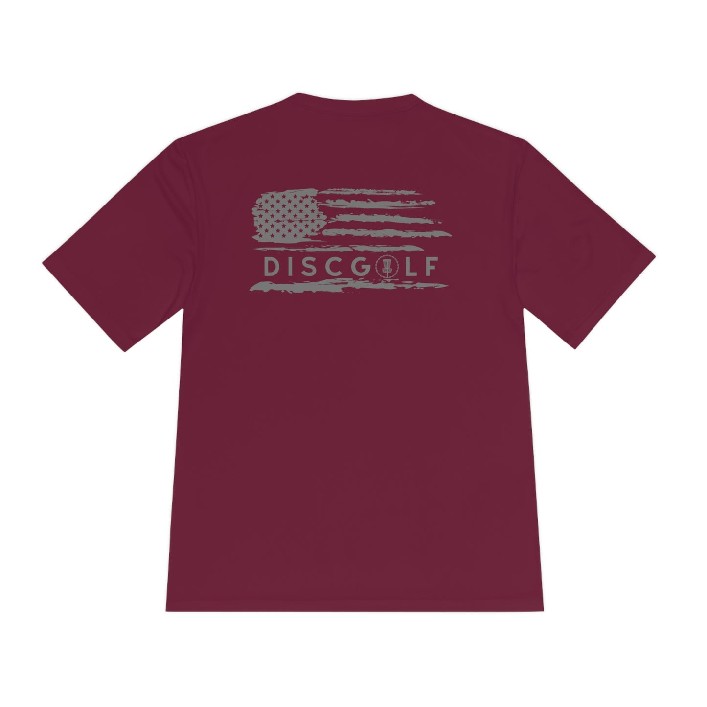 Flag on Back Disc Golf Moisture Wicking Tee