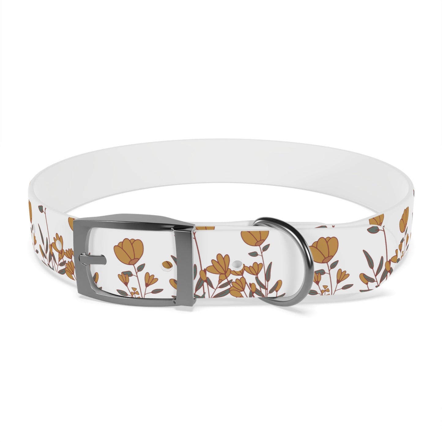 Boho Tulip flower Dog Collar