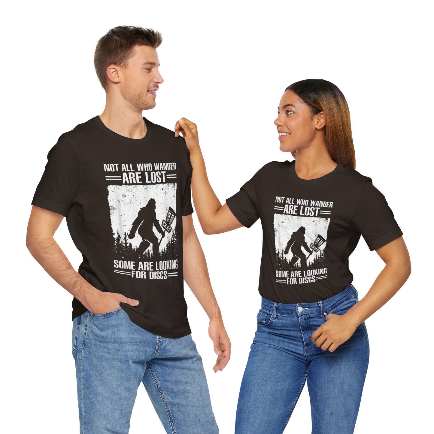 Not all the wander are lost they are looking for there discs golf Short Sleeve Tee
