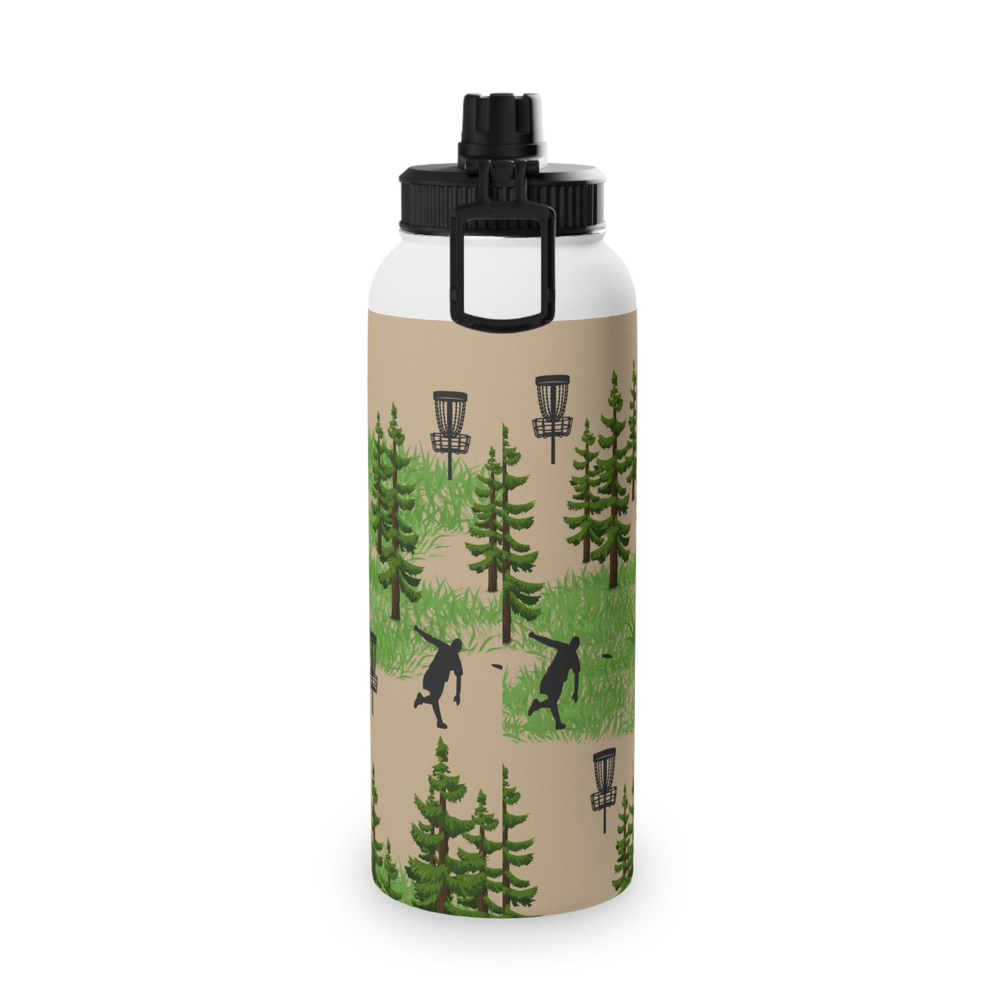 Woods Themed Disc golf Stainless Steel Water Bottle, Sports Lid