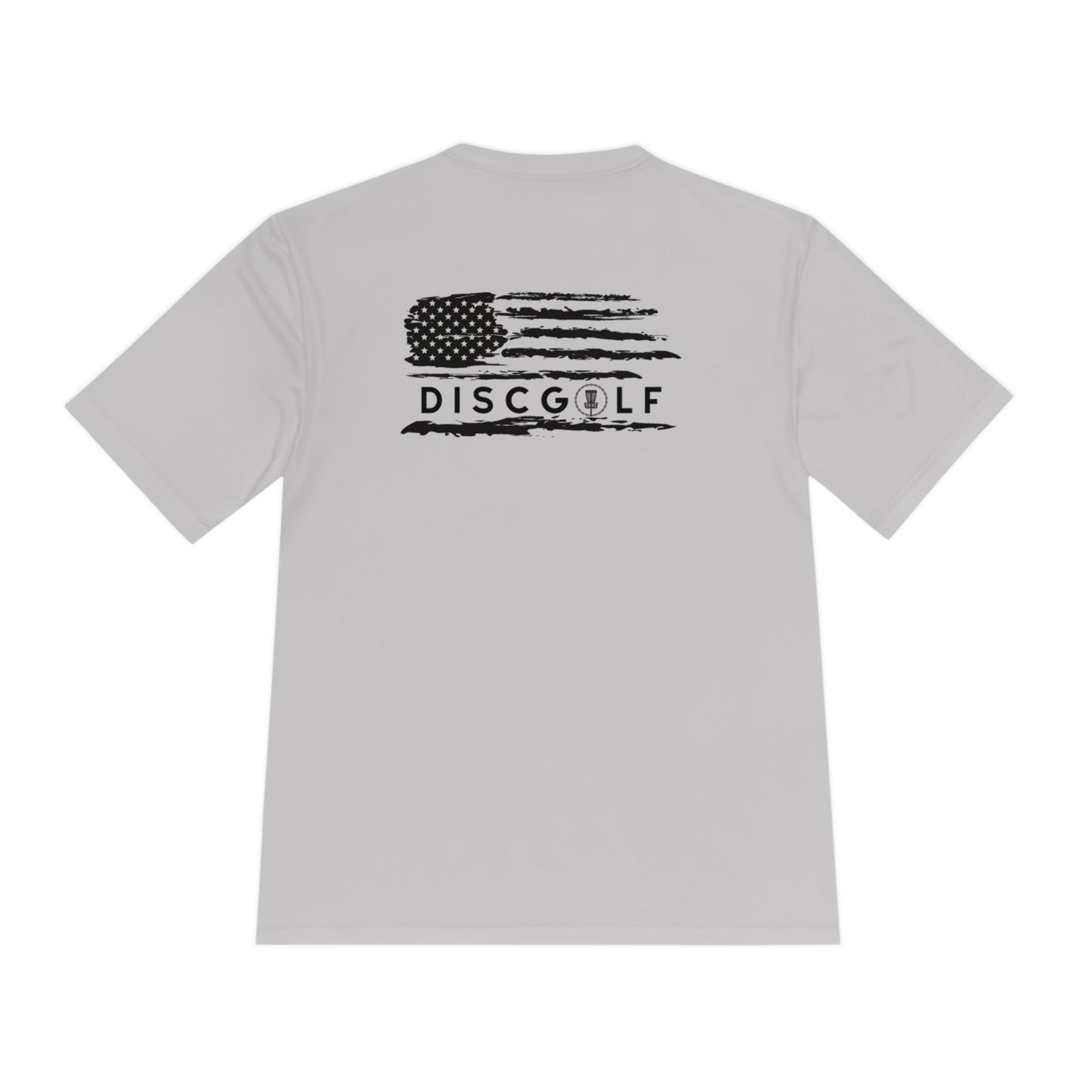 Disc golf American Flag Design on Back Tshirt