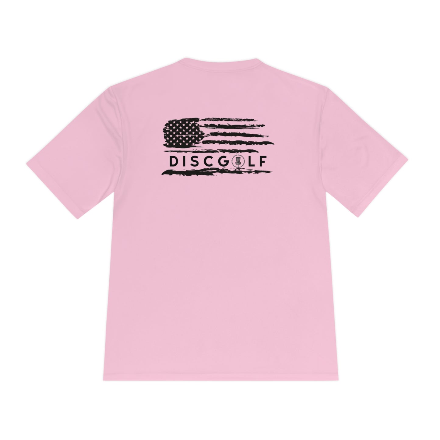 Disc golf American Flag Design on Back Tshirt