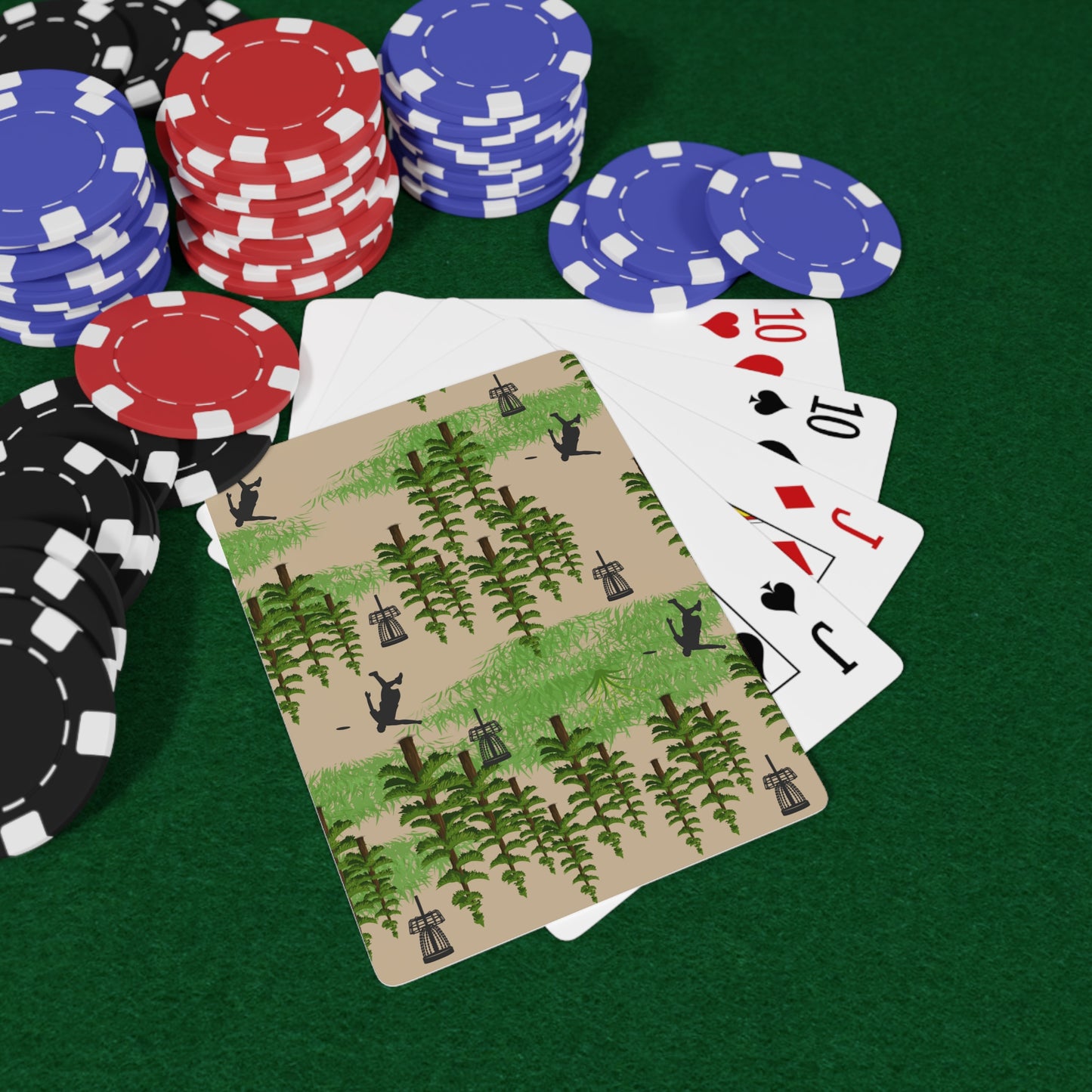 Disc golf woods Playing Cards