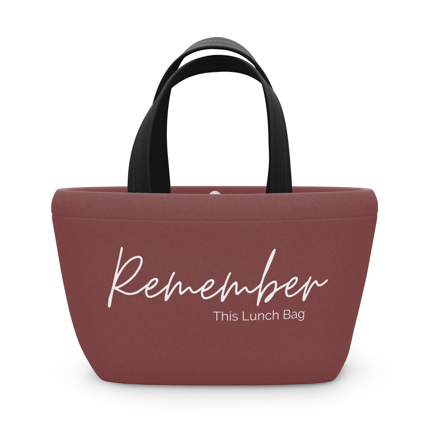 Remember This Lunch Bag- Maroon