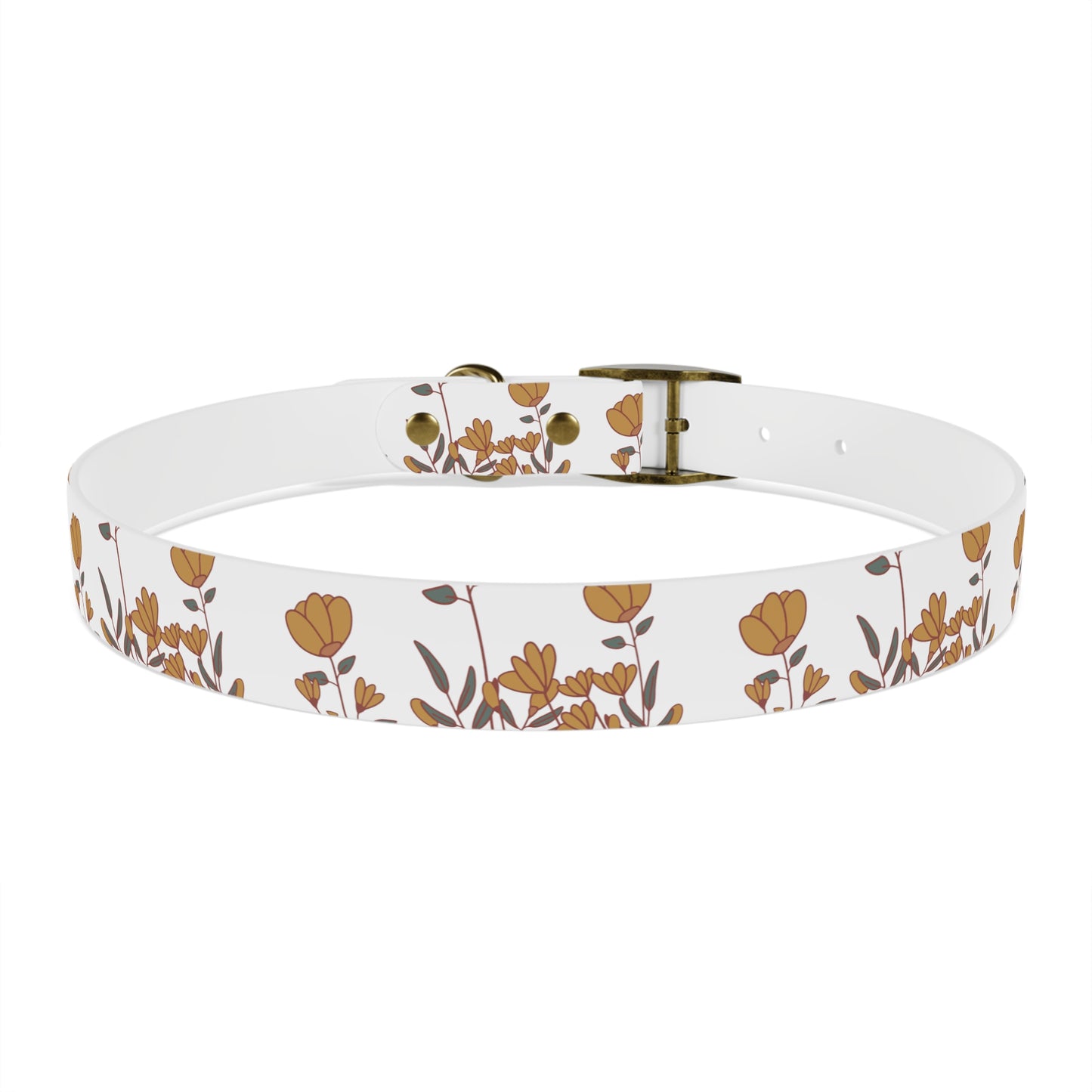 Boho Tulip flower Dog Collar