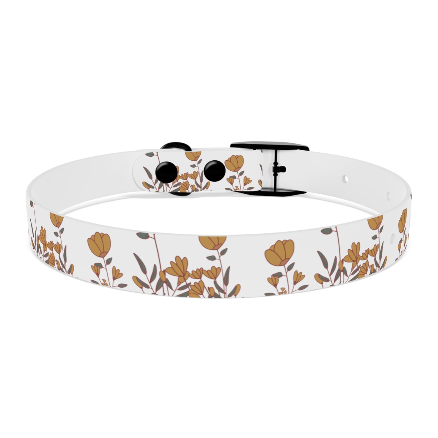 Boho Tulip flower Dog Collar