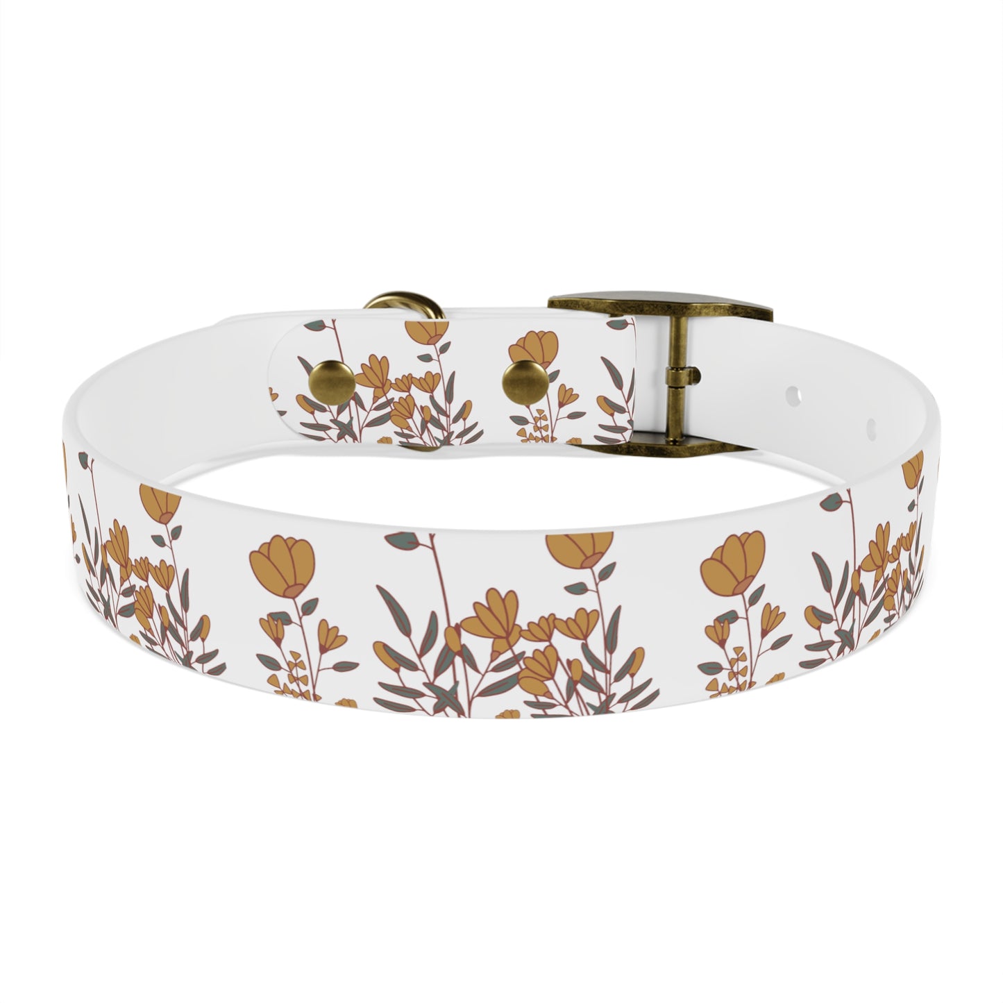 Boho Tulip flower Dog Collar