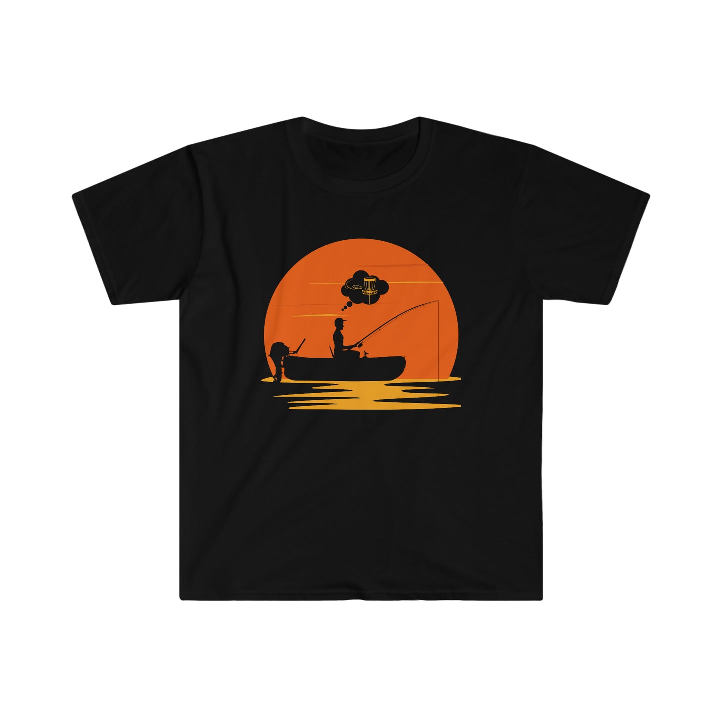 Fishing but thinking about disc golf Softstyle T-Shirt