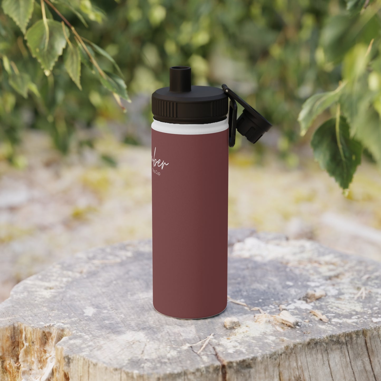 Remember this Stainless Steel Water Bottle, Sports Lid