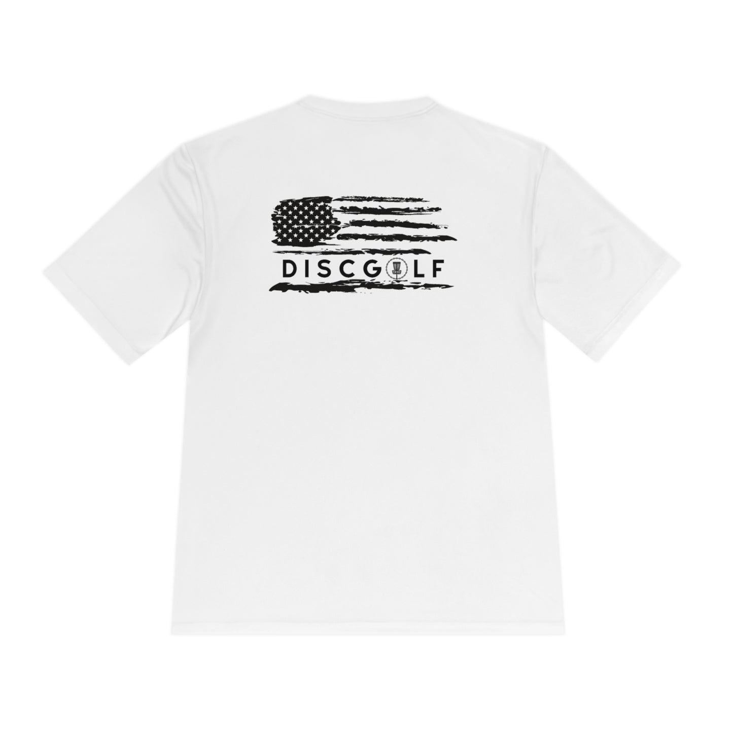Disc golf American Flag Design on Back Tshirt
