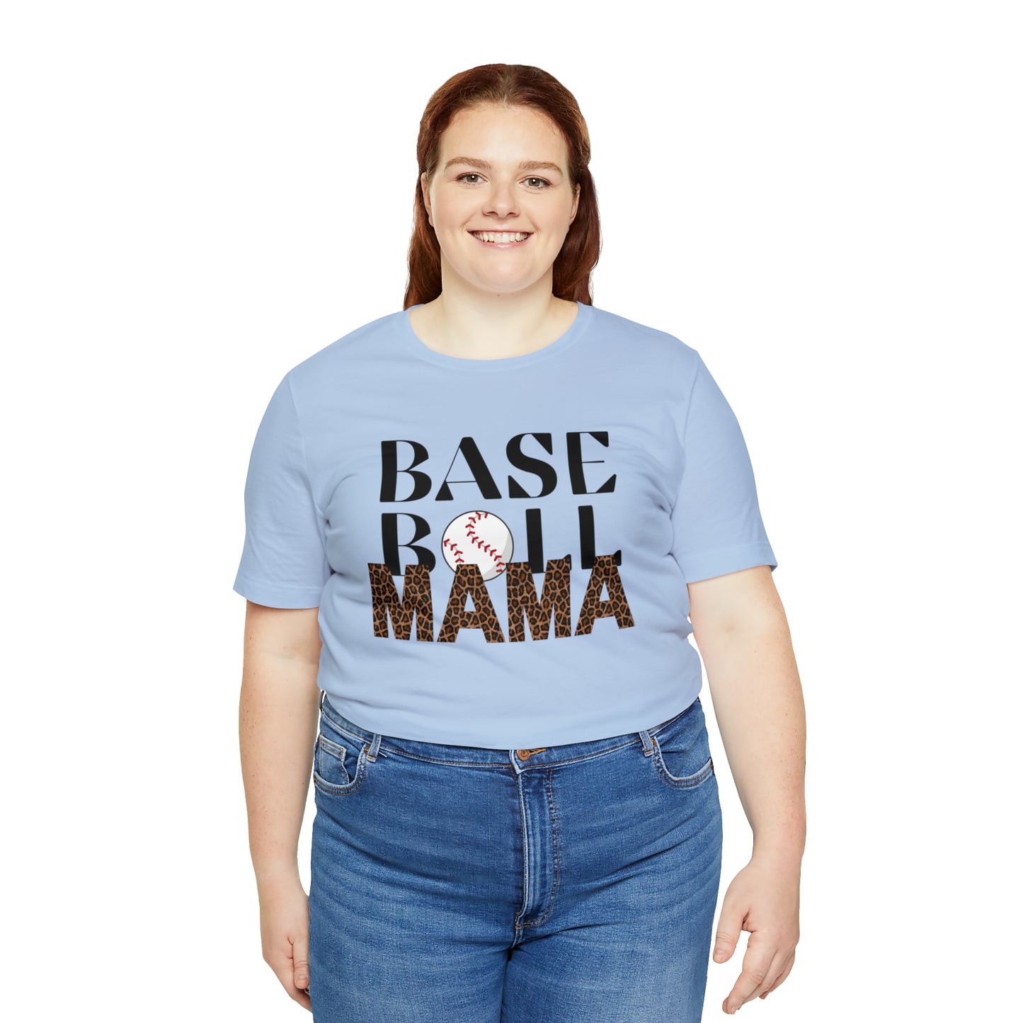 Baseball leopard print MaMa Short Sleeve Shirt