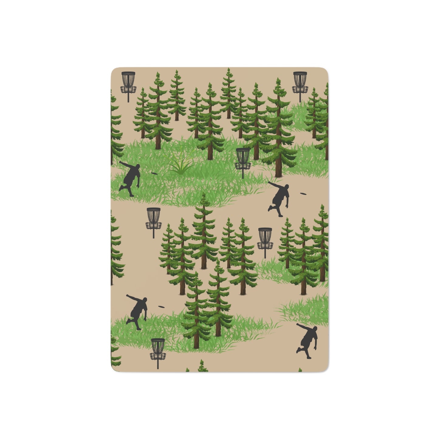 Disc golf woods Playing Cards