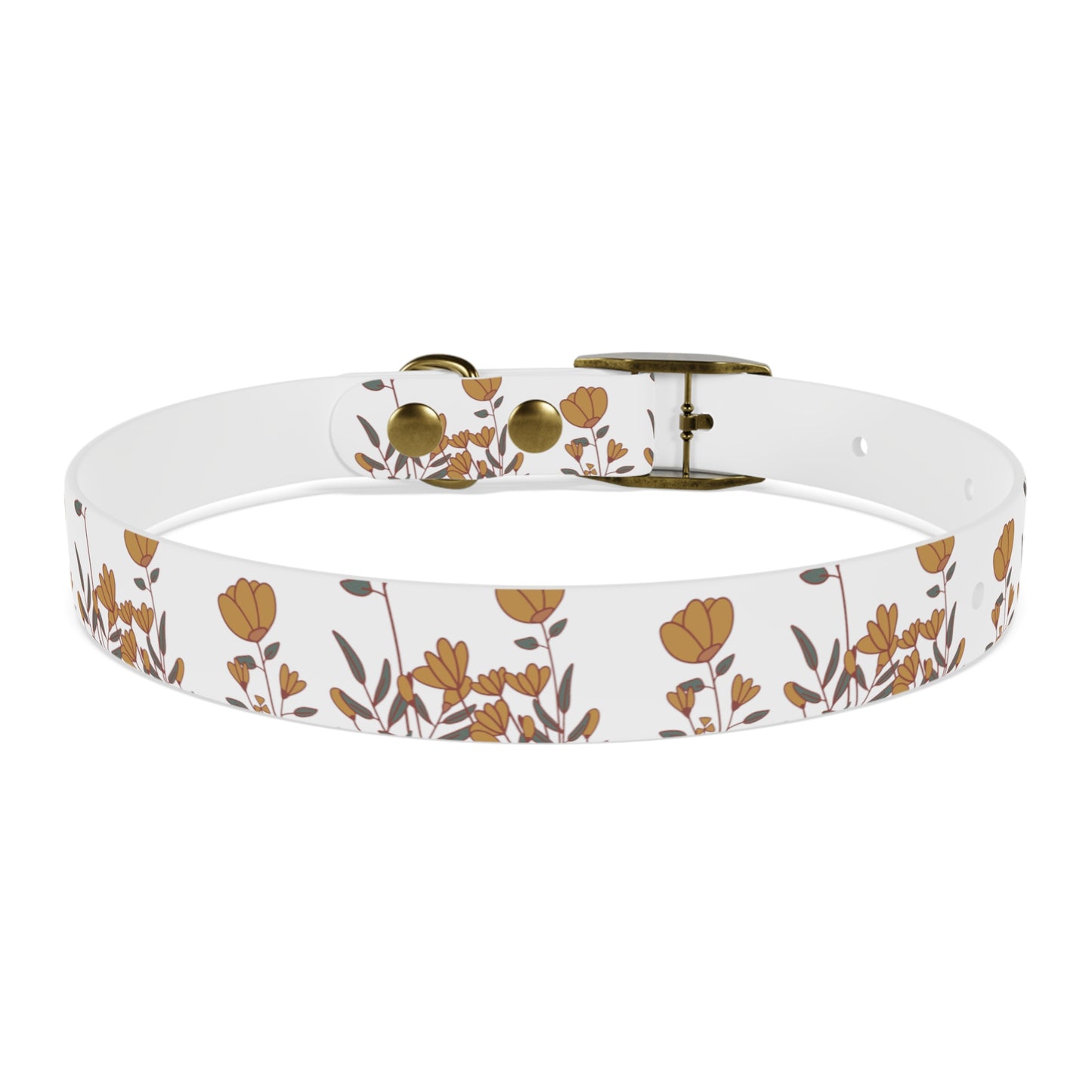 Boho Tulip flower Dog Collar