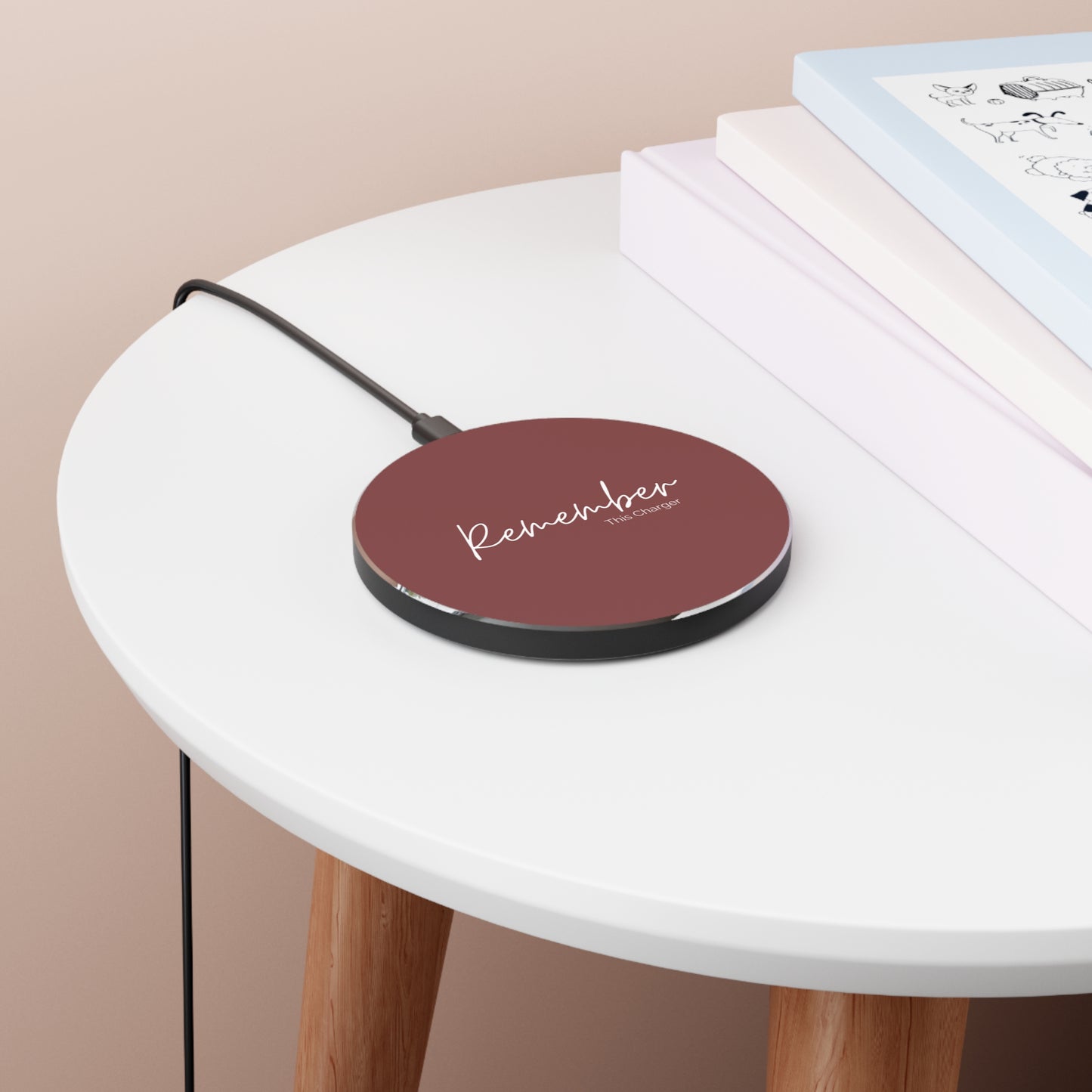 Remember this Wireless Charger- Maroon