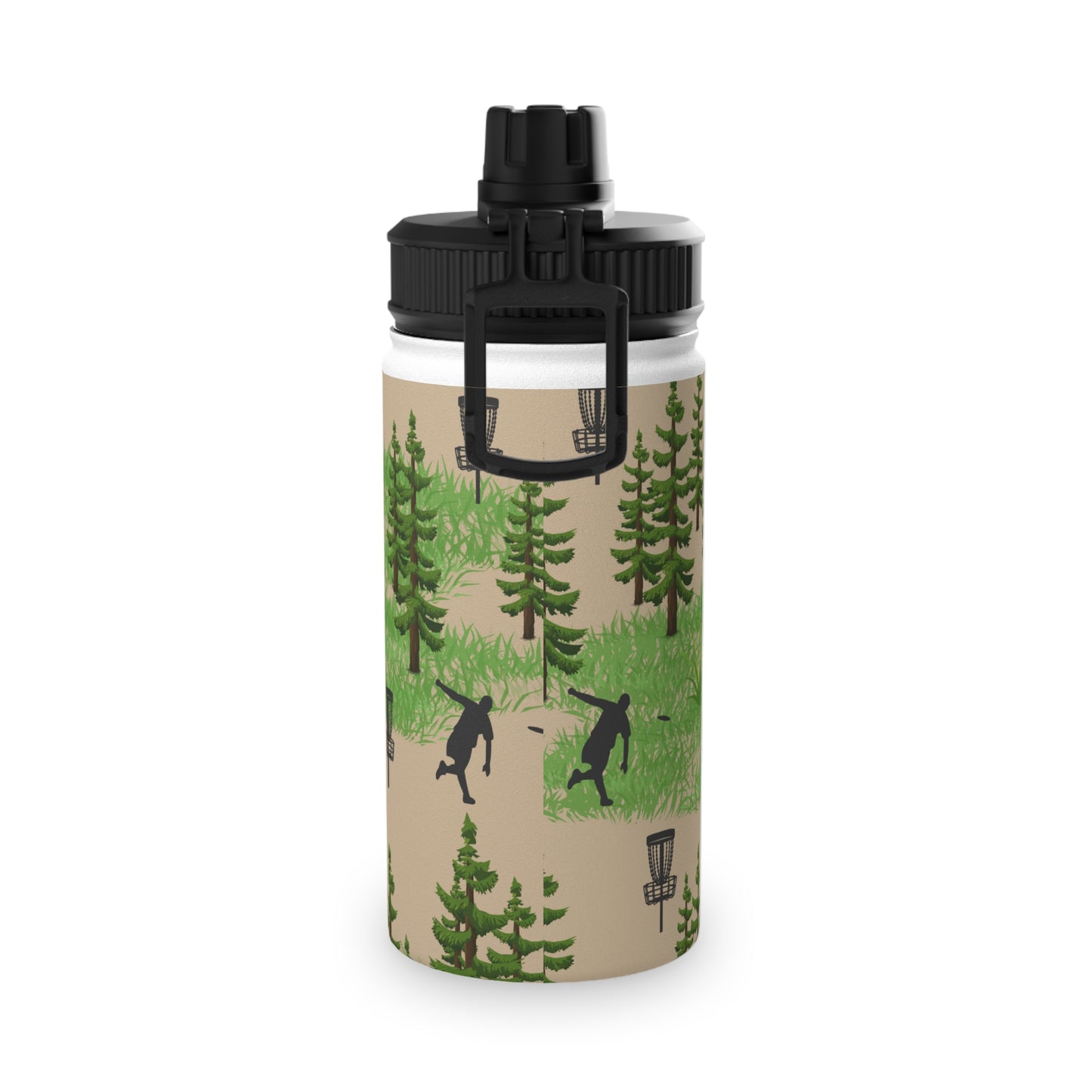 Woods Themed Disc golf Stainless Steel Water Bottle, Sports Lid