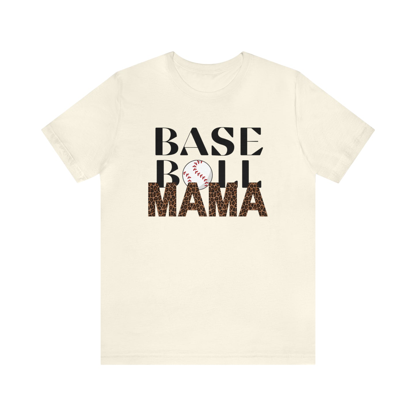 Baseball leopard print MaMa Short Sleeve Shirt