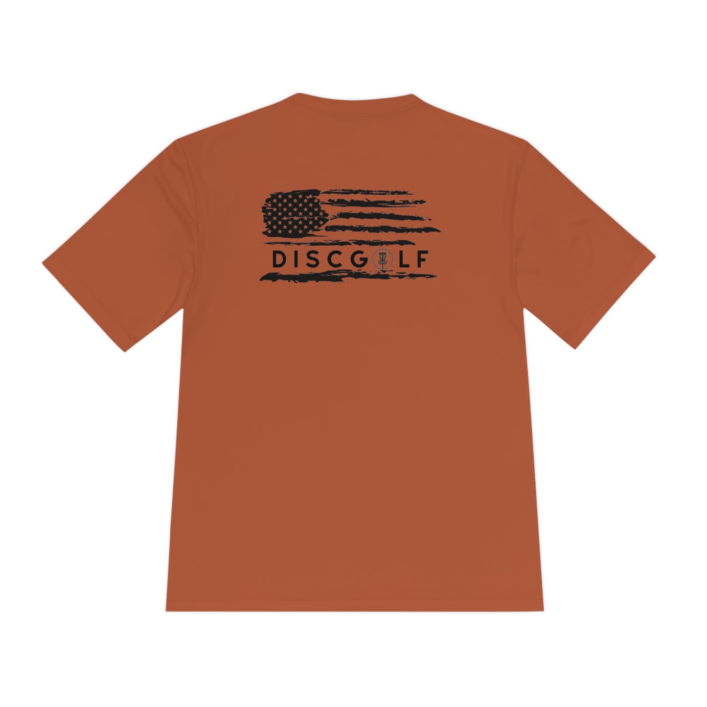 Disc golf American Flag Design on Back Tshirt