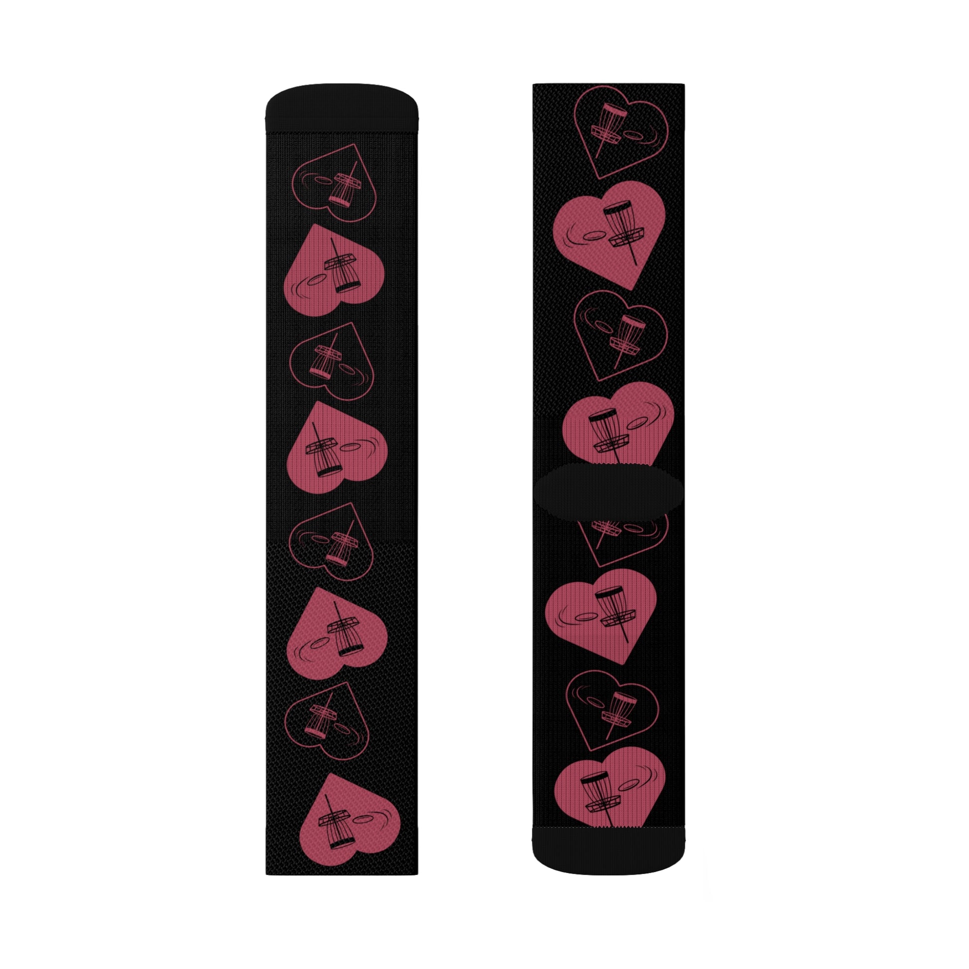 Disc golf heart socks