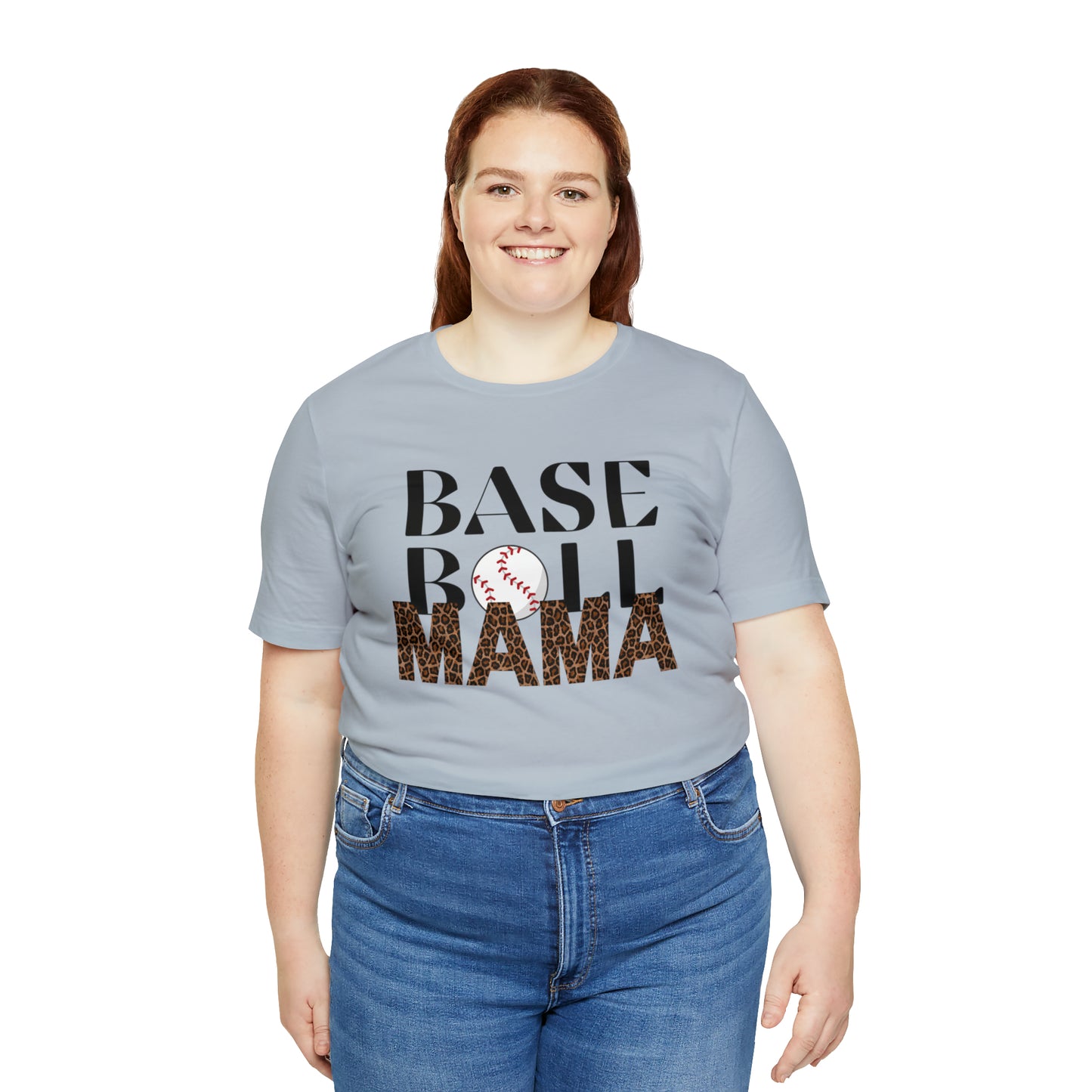 Baseball leopard print MaMa Short Sleeve Shirt