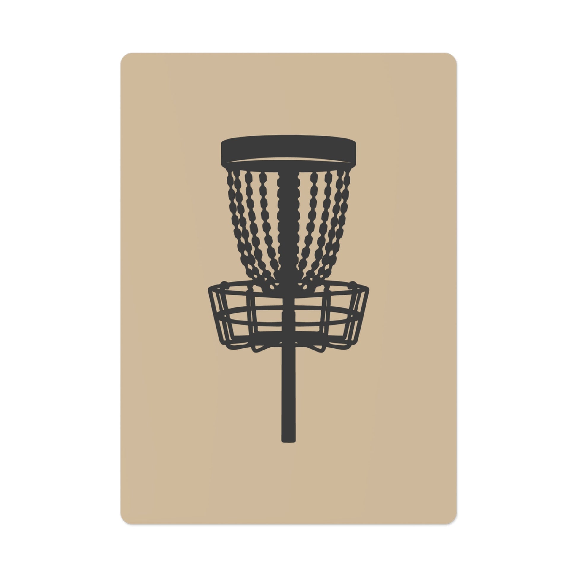 Disc golf playing cards