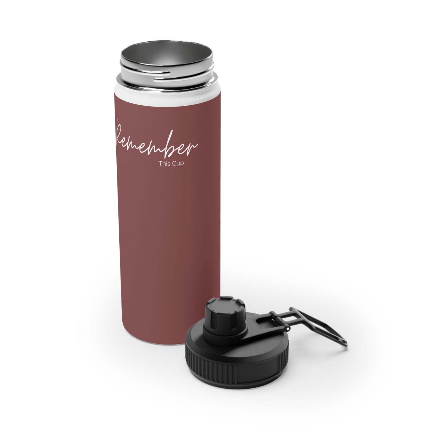 Remember this Stainless Steel Water Bottle, Sports Lid