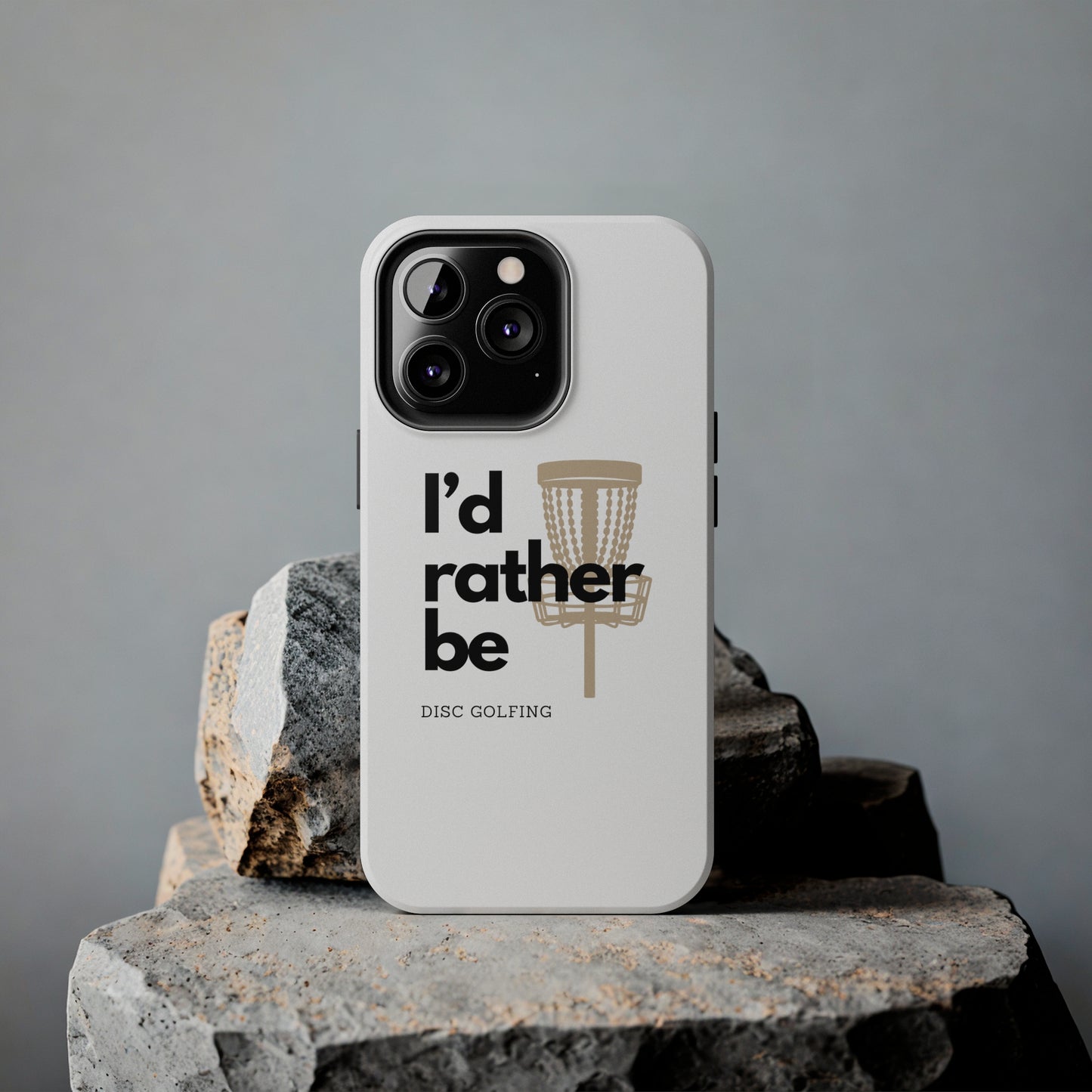 I’d rather be disc golfing iPhone case 