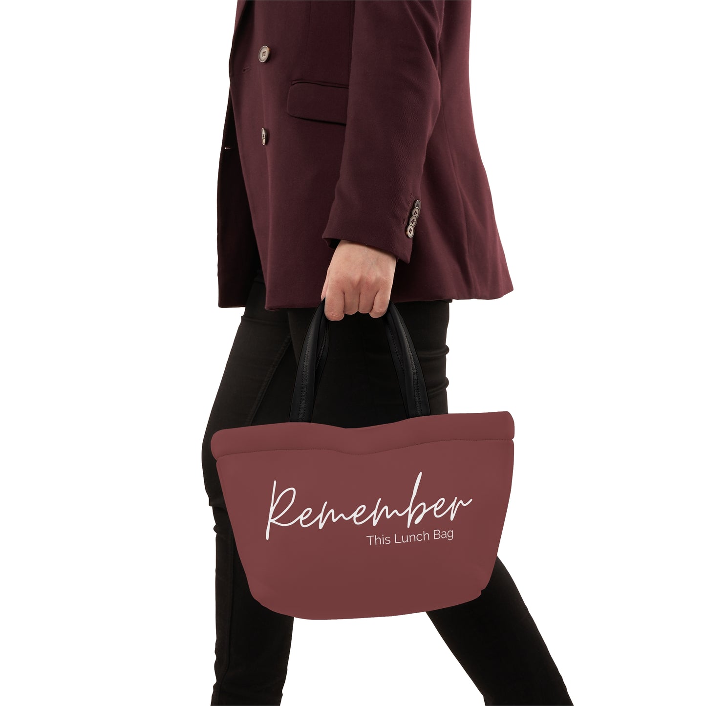 Remember This Lunch Bag- Maroon