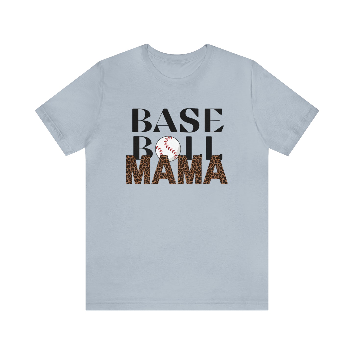 Baseball leopard print MaMa Short Sleeve Shirt