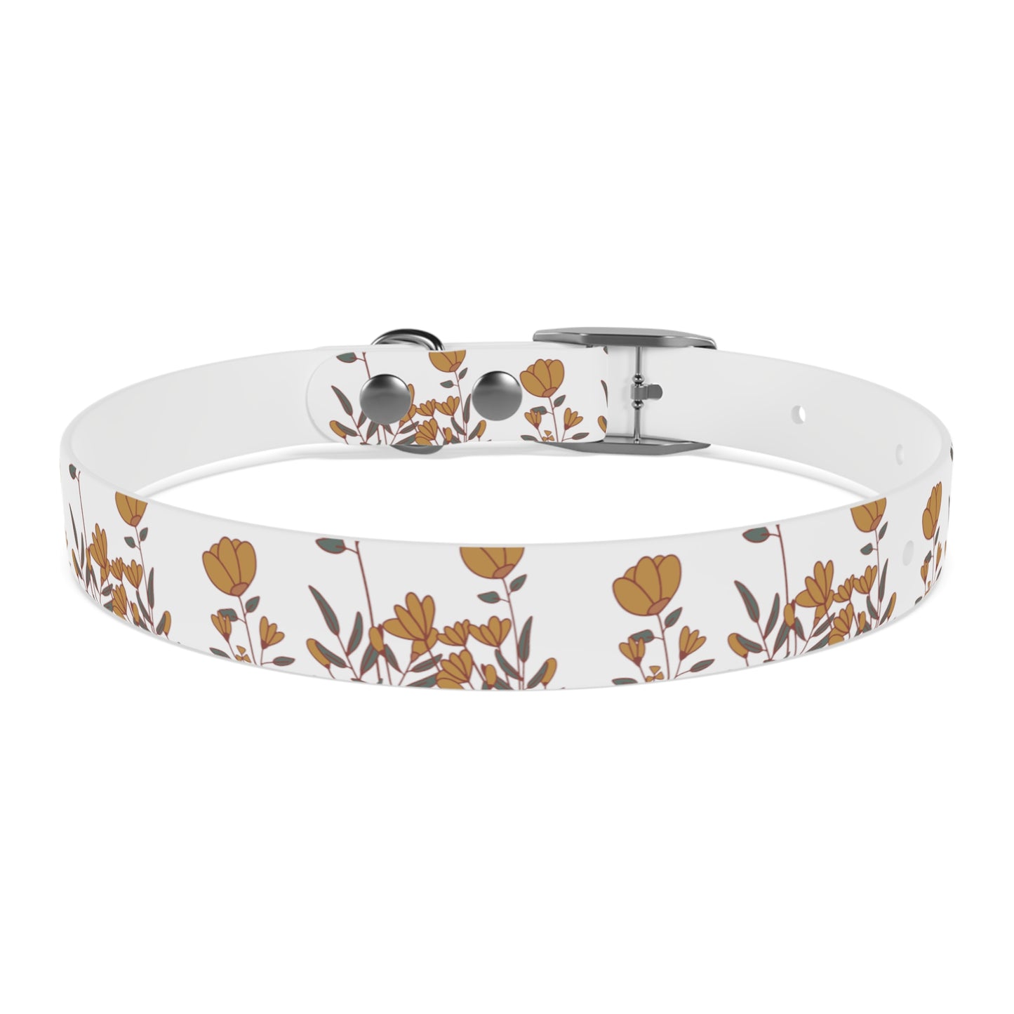 Boho Tulip flower Dog Collar