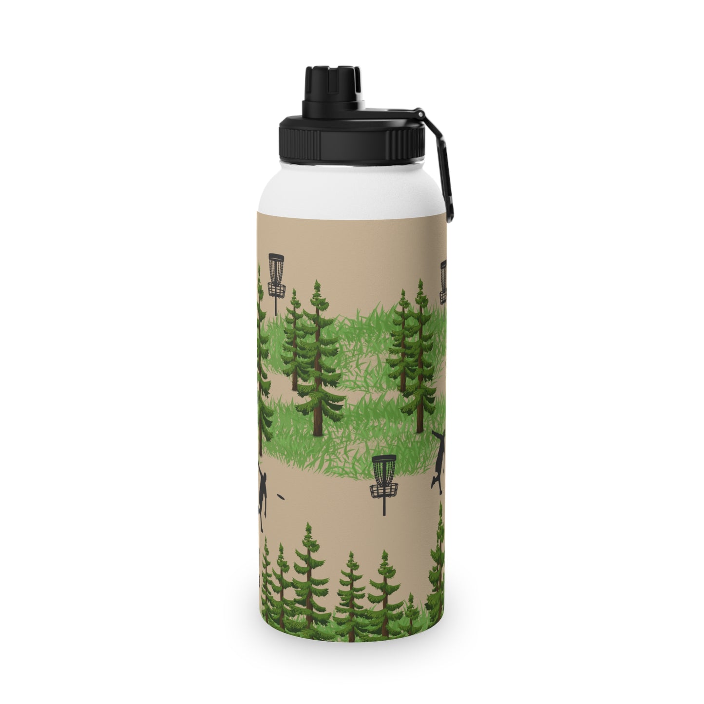 Woods Themed Disc golf Stainless Steel Water Bottle, Sports Lid
