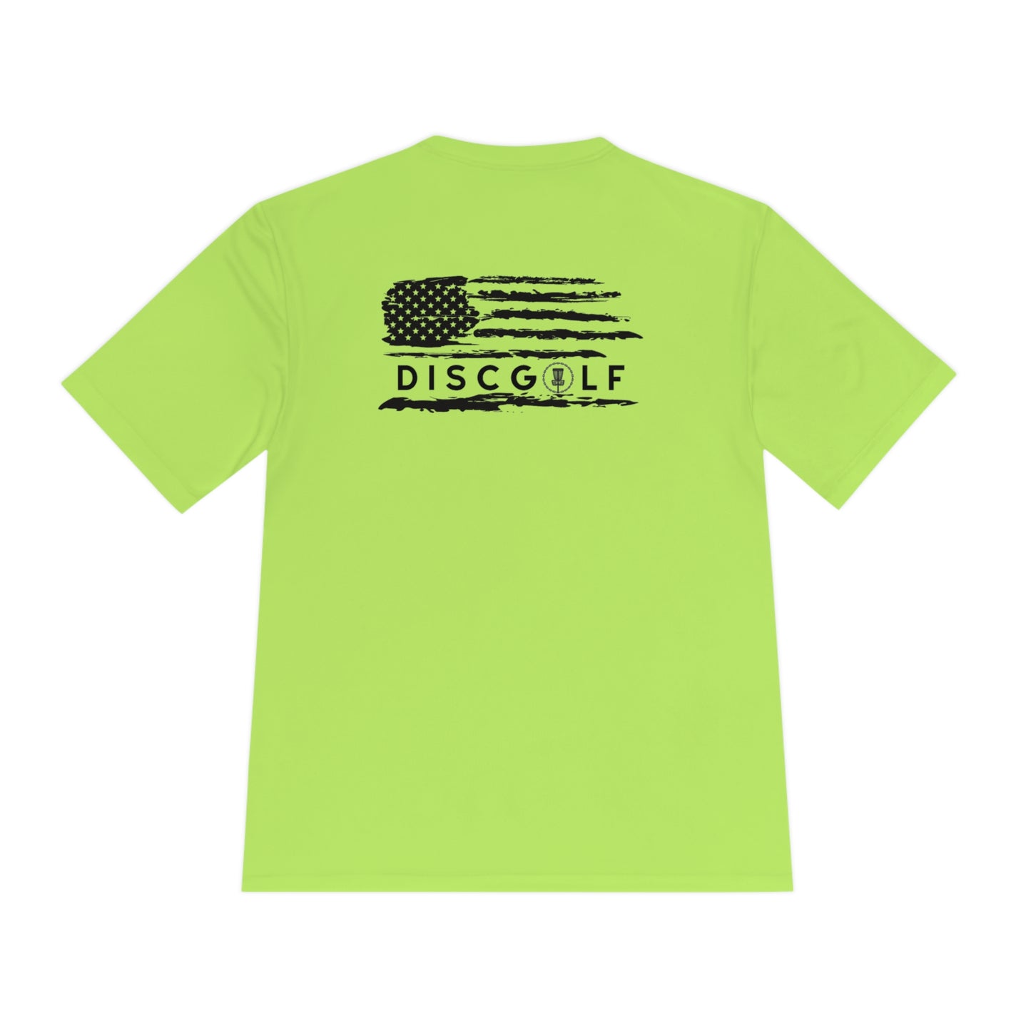 Disc golf American Flag Design on Back Tshirt
