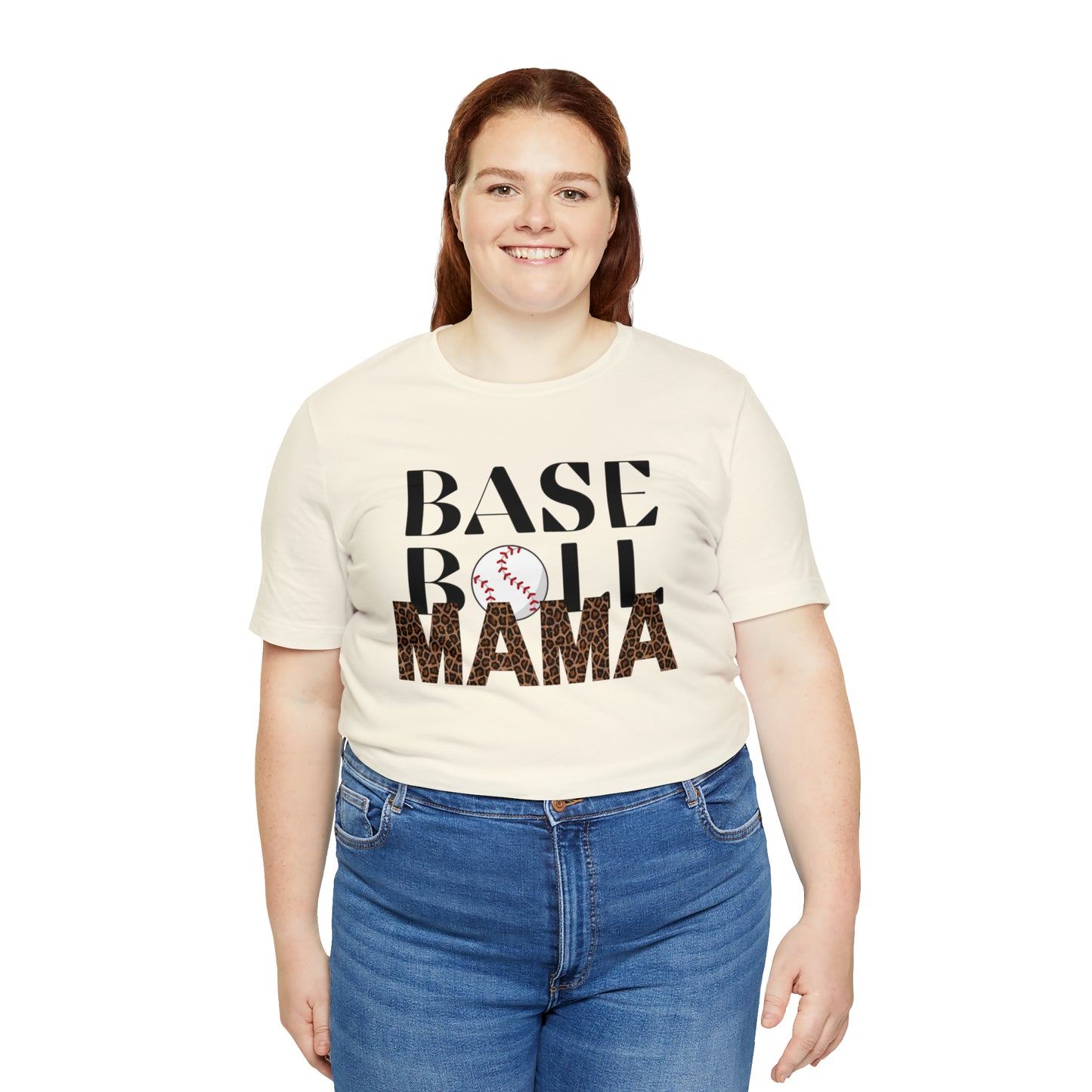 Baseball leopard print MaMa Short Sleeve Shirt